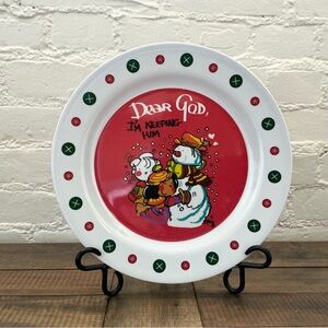 Dear God Holiday Plate